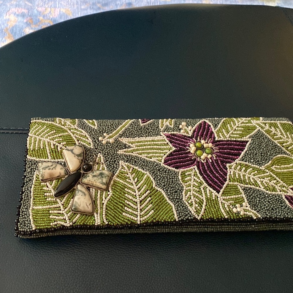 Mary Frances beautiful beaded Caribbean Clutch